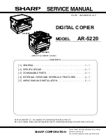 Sharp AR-5220 Service Manual предпросмотр