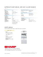 Preview for 4 page of Sharp AR-5320 Brochure & Specs