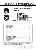 Sharp AR-6020DV Service Manual preview