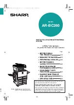 Sharp AR-BC260 Operation Manual preview