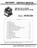 Preview for 1 page of Sharp AR-BC320 Service Manual