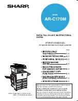 Preview for 1 page of Sharp AR-C170M Operation Manual