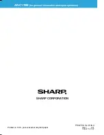 Preview for 144 page of Sharp AR-C170M Operation Manual