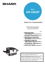 Предварительный просмотр 1 страницы Sharp AR-C260P Operation Manual