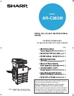 Sharp AR-C262M Key Operation Manual preview