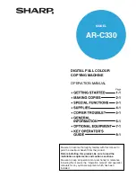 Предварительный просмотр 1 страницы Sharp AR-C330 Key operators Operation Manual