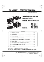 Sharp AR-D13 Service Manual preview