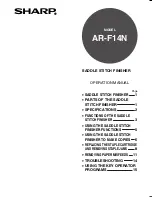 Sharp AR-F14N Operation Manual preview