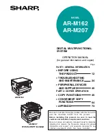 Preview for 1 page of Sharp AR M162 - B/W Laser - All-in-One Operation Manual