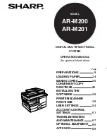 Sharp AR-M200 Operation Manual preview