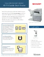 Preview for 1 page of Sharp AR-M237 IMAGERs Specifications