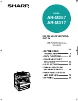 Sharp AR-M257 - Digital Imager B/W Laser Operation Manual preview