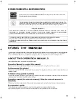 Preview for 7 page of Sharp AR-M257 - Digital Imager B/W Laser Operation Manual