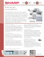 Preview for 1 page of Sharp AR-M257 - Digital Imager B/W Laser Specification Sheet