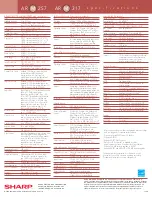 Preview for 2 page of Sharp AR-M257 - Digital Imager B/W Laser Specification Sheet