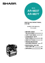 Preview for 1 page of Sharp AR M277 - B/W Laser - Copier Copier Manual