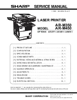 Sharp AR-M350 Imager Service Manual preview