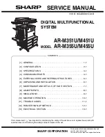 Sharp AR-M351N Service Manual предпросмотр