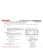 Preview for 26 page of Sharp AR-M355U Quick Reference Manual