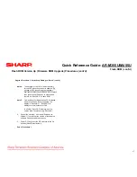 Preview for 27 page of Sharp AR-M355U Quick Reference Manual