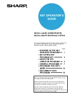 Sharp AR-M550N Key Operator'S Manual preview