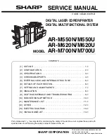 Sharp AR-M550N Service Manual preview