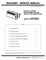 Sharp AR-NB3 Options Manual preview