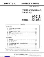 Sharp AR-NC4T Service Manual preview