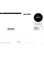 Sharp AR-P17 Software setupg guide Software Setup Manual preview