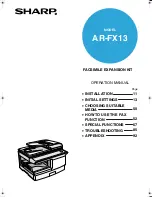 Предварительный просмотр 1 страницы Sharp ARFX13 - Fax Interface Card Operation Manual