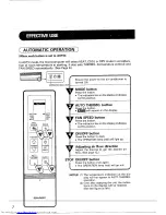 Preview for 8 page of Sharp AU-1802Y Operation Manual