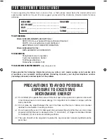 Preview for 3 page of Sharp AX-1100 Operation Manual With Cookbook