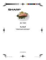 Sharp AX-1100R Operation Manual With Cookbook preview