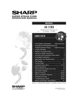 Sharp AX1200S - 22" SuperSteam Oven Operation Manual preview