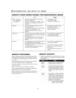 Preview for 11 page of Sharp AX1200S - 22" SuperSteam Oven Operation Manual