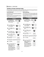 Preview for 29 page of Sharp AX1200S - 22" SuperSteam Oven Operation Manual