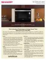 Sharp AX1200S - 22" SuperSteam Oven Specifications preview