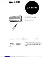 Sharp AY-A129J Operation Manual preview