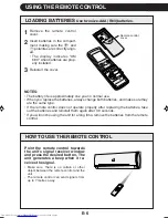 Preview for 8 page of Sharp AY-XP18GR Operation Manual