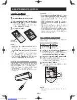 Предварительный просмотр 6 страницы Sharp AY-XPC12JHR Operation Manual