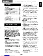 Preview for 3 page of Sharp AY-XPC12RR Operation Manual