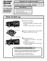 Preview for 1 page of Sharp AZ-F900B Operation Manual