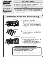 Preview for 2 page of Sharp AZ-F900B Operation Manual