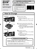 Sharp AZ-F900E Operation Manual preview