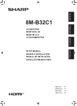 Sharp B-32C1 Setup Manual preview