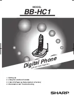 Preview for 1 page of Sharp BB-HC1 Operation Manual