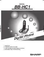 Sharp BB-HC1 Operation Manual preview