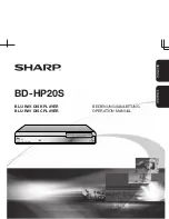 Предварительный просмотр 1 страницы Sharp BD-HP20S Operation Manual