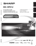 Preview for 1 page of Sharp BD-HP21 Operation Manual