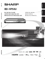 Sharp BD-HP50U - AQUOS Blu-Ray Disc Player Operation Manual preview